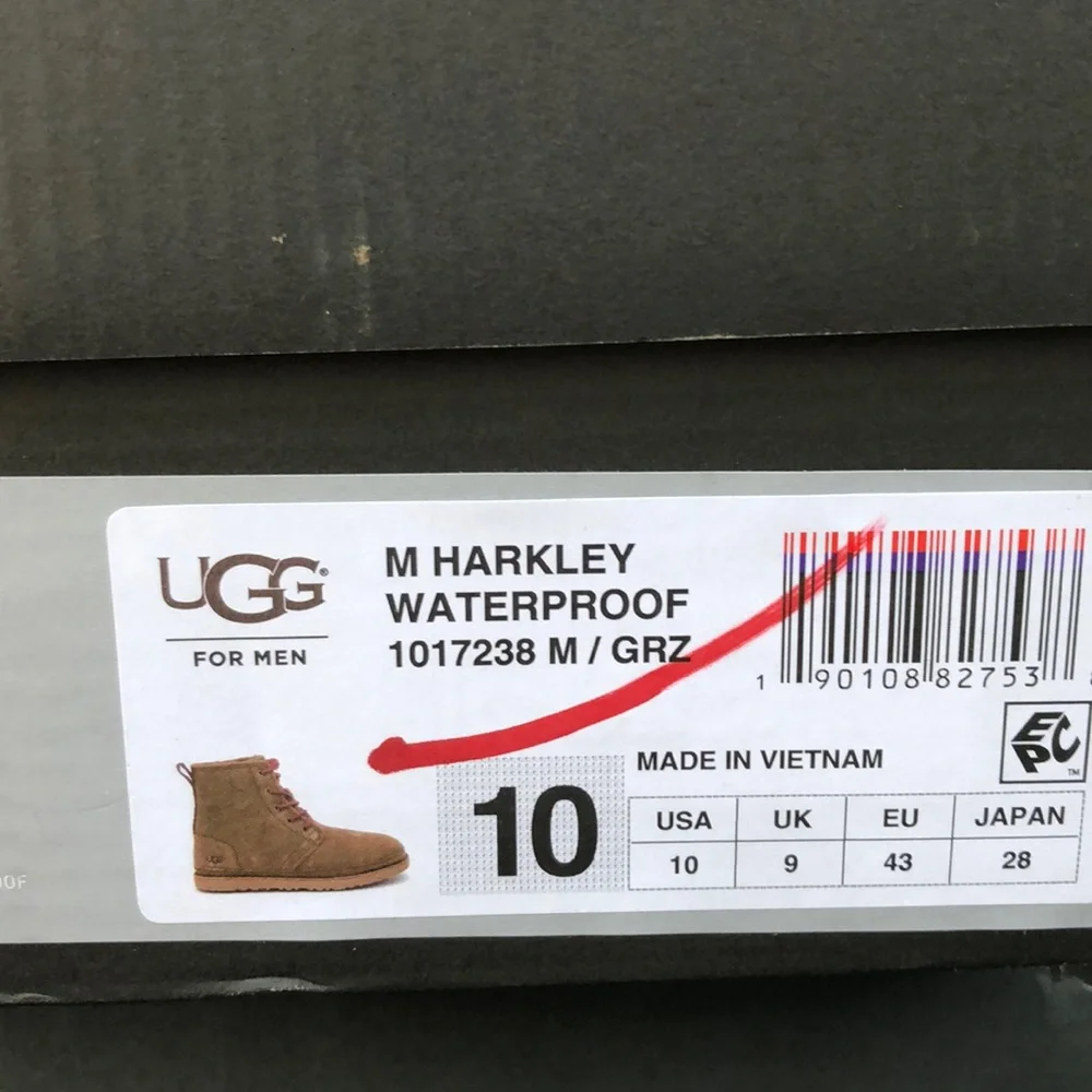 UGG Harkley Weather Waterproof Plain Toe Boot